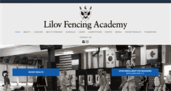 Desktop Screenshot of lilovfencing.com