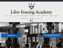 Tablet Screenshot of lilovfencing.com